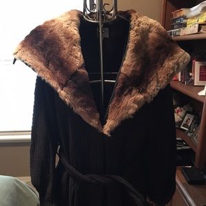 Armani Collezioni brown cloth stroller Rex rabbit